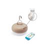 New Garden Sisine - buiten wandlamp met oplaadbare lichtbron en afstandsbediening - 9W dimbare LED incl. -  22,5 x 11,5 x 24,5 cm - IP54 - bruin