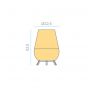 New Garden Saona - tafellamp met oplaadbare lichtbron en afstandsbediening - 9W dimbare LED incl. - Ø22,5 x 32,5 cm - IP54 - bruin