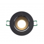 Sylvania Start Spot - inbouwspot - Ø 86 mm, 72 mm inbouwmaat - 9W dimbare LED incl. - IP44 - zwart