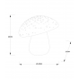 Lucide Fungo - tafellamp - 26,5 x 27 x 29 cm - wit