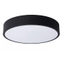 Lucide Unar - plafondverlichting - Ø 30 x 5 cm - 18W dimbare LED incl. -  3 stappen dimmer - zwart