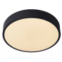 Lucide Unar - plafondverlichting - Ø 30 x 5 cm - 18W dimbare LED incl. -  3 stappen dimmer - zwart