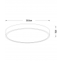 Lucide Unar - plafondverlichting - Ø 39,50 x 5 cm - 24W dimbare LED incl. -  3 stappen dimmer - mat goud