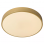Lucide Unar - plafondverlichting - Ø 39,50 x 5 cm - 24W dimbare LED incl. -  3 stappen dimmer - mat goud