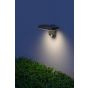 Calex Smart Solar Wall Light - buitenwand op zonne-energie - 18 x 12 x 12,85 cm - IP44 - zwart