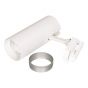 Projectlight Gemini - railspot - 6,5 x 12 x 18 cm - 13W dimbare LED incl. - wit en zilver