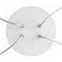 Creative Cables - Rose-One Rond plafondrozet voor 4 lichtpunten  - Ø 20 x 3,5 cm - wit