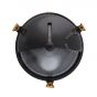 Zangra Waterproof - wandlamp - Ø 18 x 9 cm - IP55 - zwart en messing