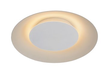 Lucide Foskal - plafondverlichting - Ø 34,5 x 7,3 cm - 12W LED incl. - wit