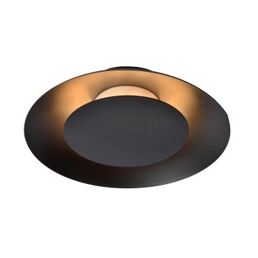 Lucide Foskal - plafondverlichting - Ø 21,5 x 5,2cm - 6W LED incl. - zwart