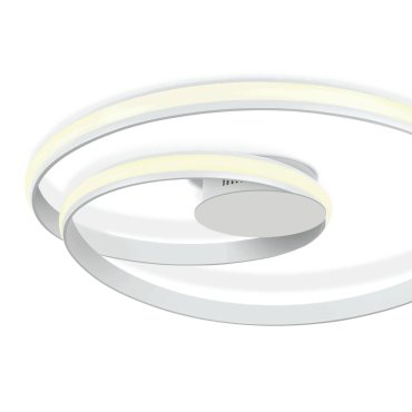 ONE Light Swirl - plafondverlichting - Ø 58 x 9,5 cm - 30W LED incl. - wit