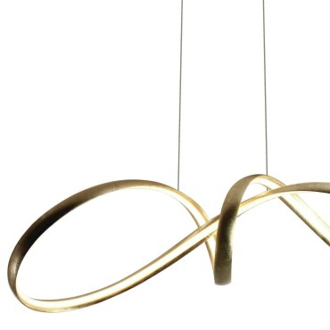 ONE Light Swirl - hanglamp - Ø 82 x 150 cm - 36W LED incl. - messing