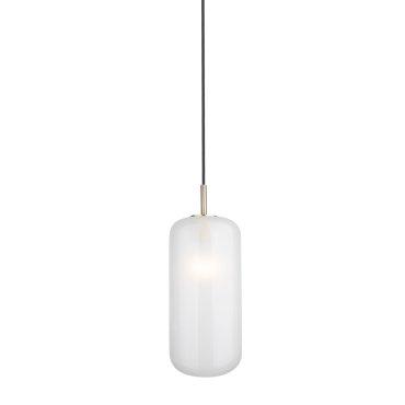 Maxlight Smooth - hanglamp - Ø 16 x 165 cm - geborsteld goud