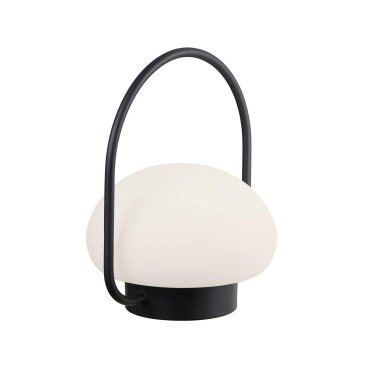 Nordlux Sponge - buiten tafellamp - oplaadbaar via USB-kabel - Ø 22,5 x 27,7 cm - 3 stappen Moodmaker functie - 4,8W LED incl. - IP65 - wit en zwart
