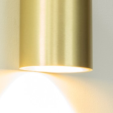 Artdelight Brody - wandlamp - Ø 7,2 x 11 cm - 4W LED incl. - IP54 -  geborsteld goud