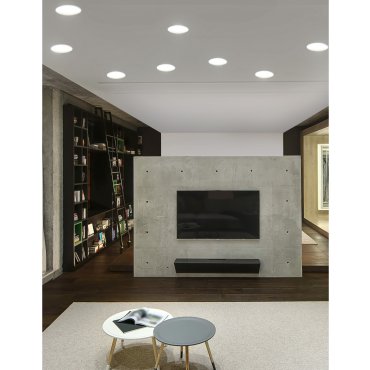 Nova Luce Panel - inbouwspot - Ø 12 x 2 cm - 6W LED incl. - wit