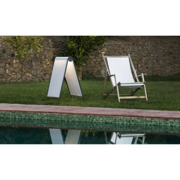 Faro Cadaques - vloerlamp - 81 cm - 18W LED incl. - IP44 - beige