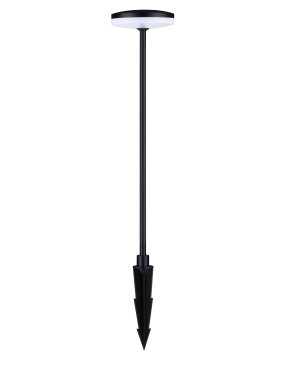 Nova Luce Nawa - tuinpaal - Ø 15 x 60 cm - 12W LED incl. - IP65 - zandzwart