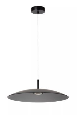 Lucide Menga - hanglamp - Ø 60 x 150 cm - 18,6W dimbare LED incl. - gerookt