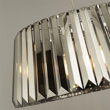 Searchlight Tiara - hanglamp - Ø 46 x 150 cm - chroom