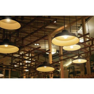 ONE Light Retro Pendants - hanglamp - Ø 40 x 184 cm - zwart en messing