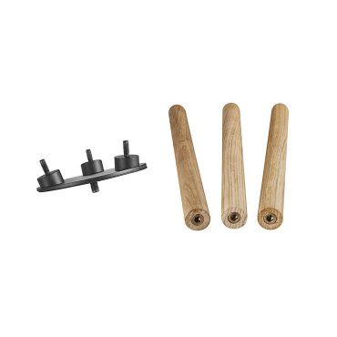 Nordlux Kettle Tripod 31 - statief voor Kettle 22 en 36 lampenkappen - 18,3 x 16,2 x 34,4 cm - lichtbruin