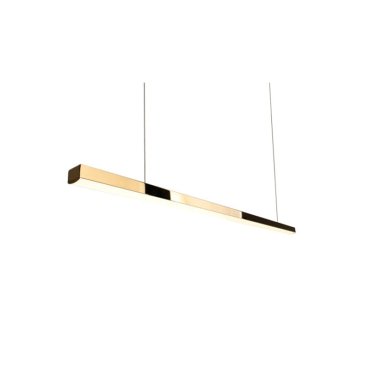 Maxlight Trio - hanglamp - 100 x 3,6 x 150 cm - 12W dimbare LED incl. - goud