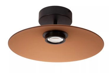 Lucide Menga - hanglamp - Ø 40 x 16 cm - 12W dimbare LED incl. - amber