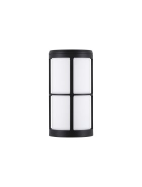 Nova Luce Stone - buiten wandverlichting - Ø 12 x 23 x 15 cm - IP54 - donker antraciet