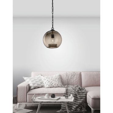 Nova Luce Ancona - hanglamp - Ø 30 x 250 cm - bruin