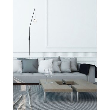 Maxlight Zoom - wandverlichting - 30 x 90 cm - 3W LED incl. - zwart