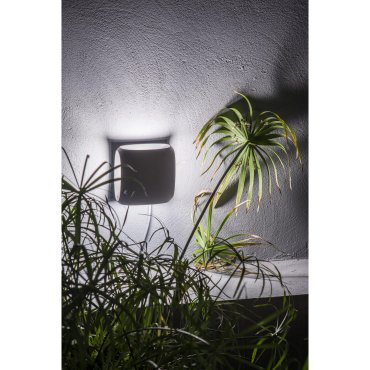 Faro Bu-oh! - wandverlichting - 15,5 x 9 x 15,5 cm - 12W LED incl. - IP65 - donkergrijs