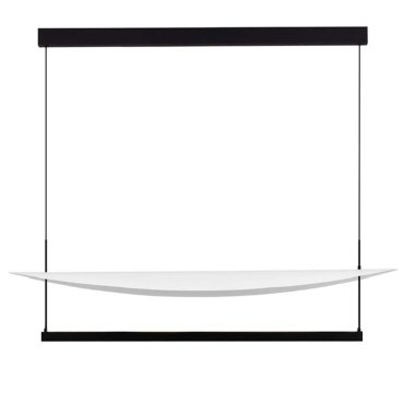Nova Luce Diona - hanglamp - 120 x 160 x 30 cm - 81W dimbare LED incl. - zandzwart en wit