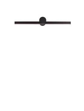 Nova Luce Breggo - wandlamp - 61 x 7,5 x 10 cm - 12W LED incl. - IP54 - zandzwart