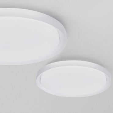 Nova Luce Troy - plafondverlichting - Ø 56 x 7,5 cm - 50W dimbare LED incl. - mat wit