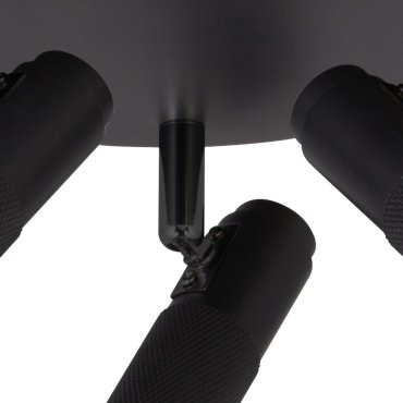 Searchlight Handlebar - opbouwspot 3L - Ø 34 x 15,5 cm - 7W LED incl. - zwart