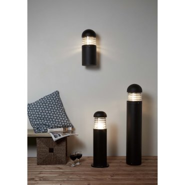 Searchlight Bronx - tuinpaal - Ø 16 x 60 cm - IP65 - zwart