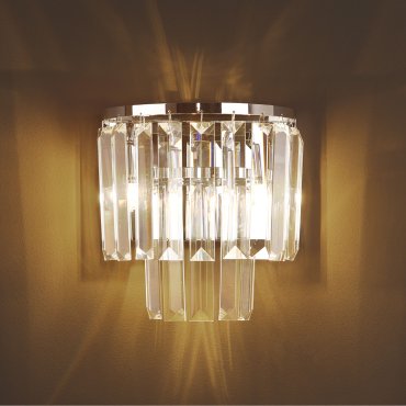 Maxlight Monaco - wandverlichting - 18 x 11 x 19 cm - chroom