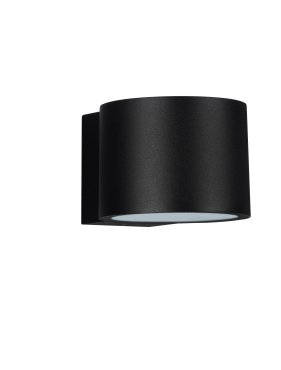Nova Luce Beta - buiten wandverlichting - Ø 9 x 6,8 x 11 cm - 8W LED incl. - IP54 - zandzwart