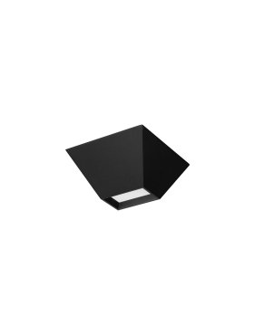 Nova Luce Utopia - plafondlamp - 15 x 6,5 x 15 cm - 9W LED incl. - zandzwart