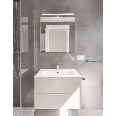 Nova Luce Vanese - spiegellamp - 63 x 6,5 x 6,5 cm - 18W LED incl. - IP44 - chroom