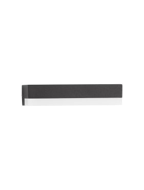 Nova Luce Pure - buiten wandverlichting - 16 x 3,4 x 10,2 cm - 6W LED incl. - IP65 - donker antraciet