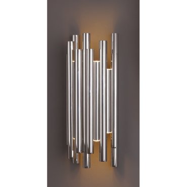 Maxlight Organic - wandverlichting - 19 x 10 x 43 cm - 8 x 1W dimbare LED incl. - chroom