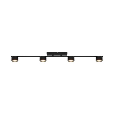 Nordlux Clyde - plafondlamp - 115 x 8,5 x 10 cm - 3 stappen dimmer - 4 x 5W LED incl. - zwart