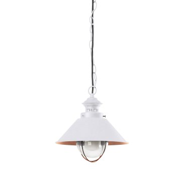 Faro Nautica - hanglamp - Ø 26 x 101,5 cm - IP44 - wit en koper