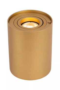 Lucide Tube - tafellamp - Ø 9,6 x 12,5 cm - 3 stappen dimmer - goud