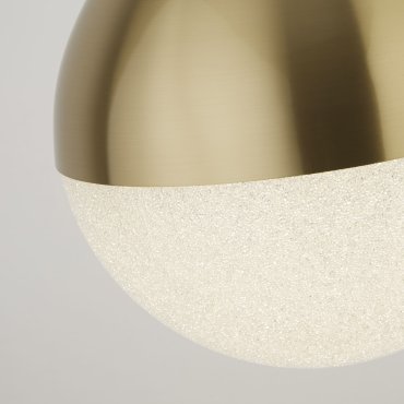 Searchlight Marbles - hanglamp - Ø 25 x 150 cm - 22W dimbare LED incl. - satijn messing