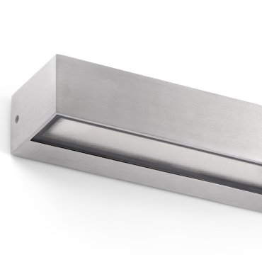 Faro Toluca - wandverlichting - 22 x 6,5 x 4,5 cm - 16W LED incl. - IP65 - satijn aluminium
