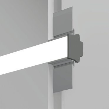 Klus Fasko - inbouw ledprofiel voor gevel - 2,18cm vensterbreedte - aluminium