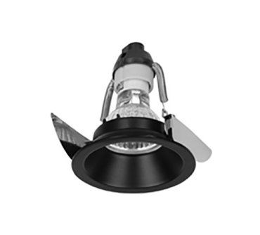 Nova Luce Raena - inbouwspot - Ø 82 mm, Ø 75 mm inbouwmaat - zwart